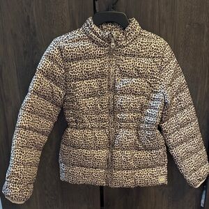 GAP Kids Leopard Print Puffer Jacket